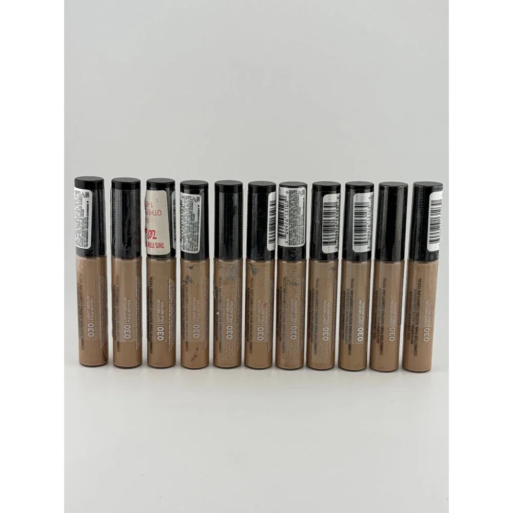 New Revlon ColorStay Full Coverage Concealer Makeup 030 Light Medium - Set of 11